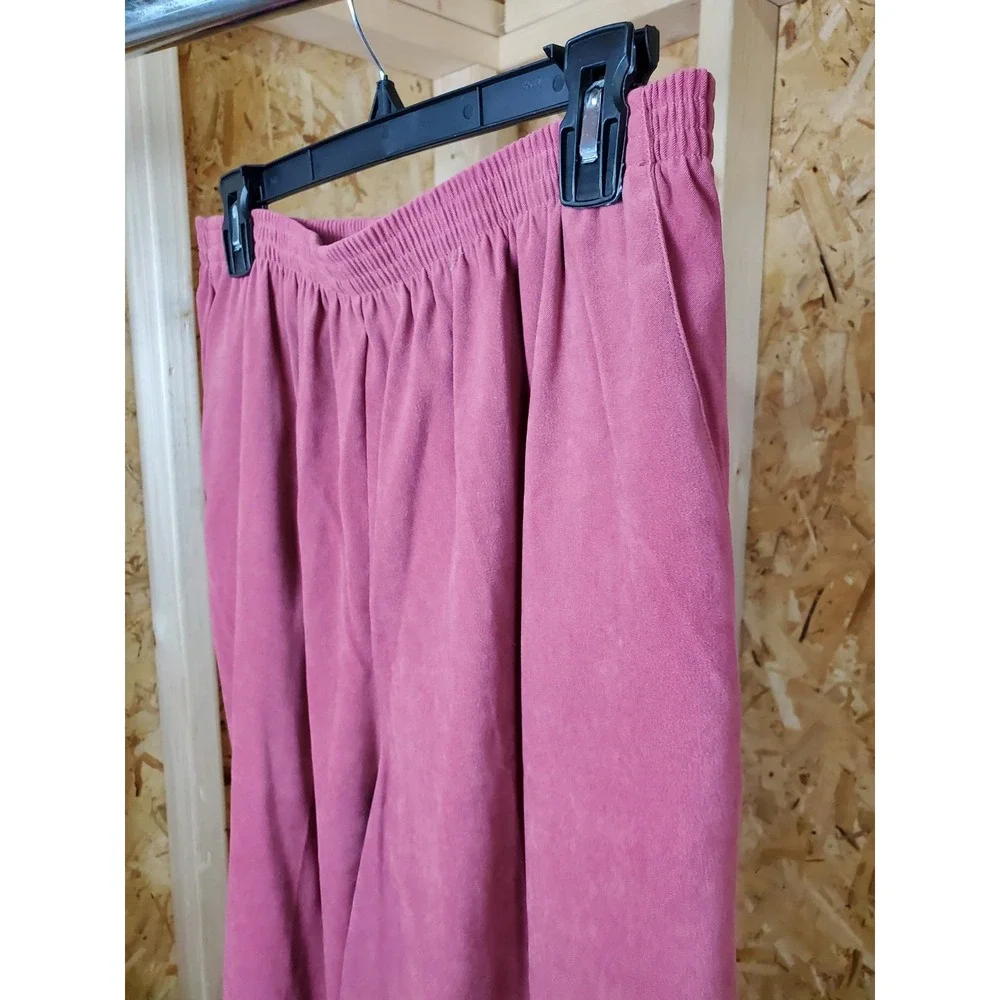 Women's Alfred Dunner Slacks with Pockets & Elastic Waist Size 16 New Peach Colo